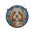 Cockapoo Stained Glass Effect Suncatcher